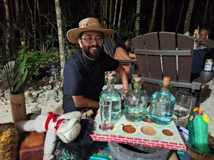 신데 델 카르멘 Palapa De La Selva With Cenotes 빌라 멕시코